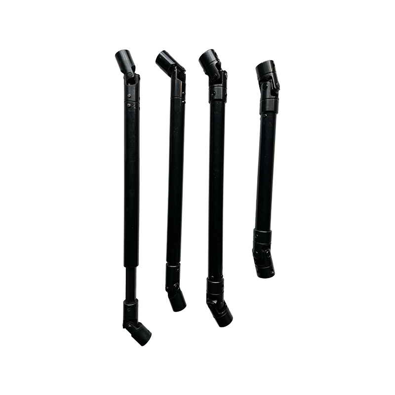 How does the installation position of the intermediate support of a universal joint shaft affect the vibration characteristics?